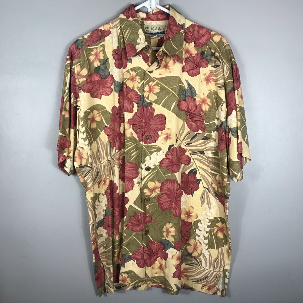 Men’s Kahala 100% silk shirt size medium